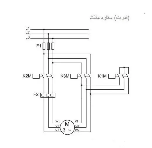نقشه مدار فرمان قدرت و کنتاکتوری