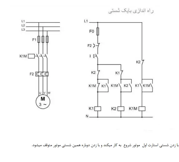 مدار فرمان قدرت و کنتاکتوری