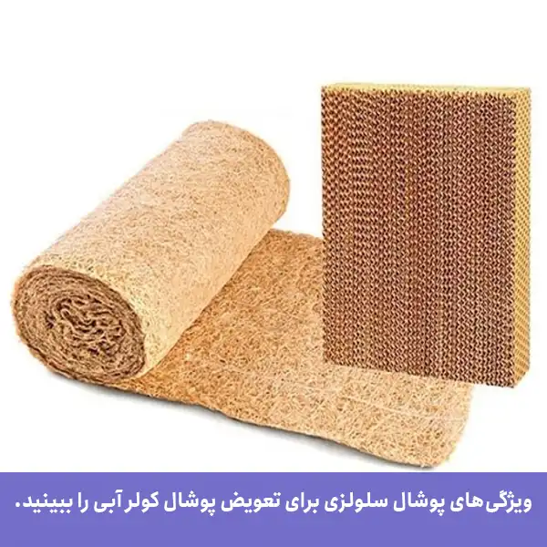 ویژگی‌های پوشال سلولزی در زمان تعویض پوشال کولر آبی را ببینید.