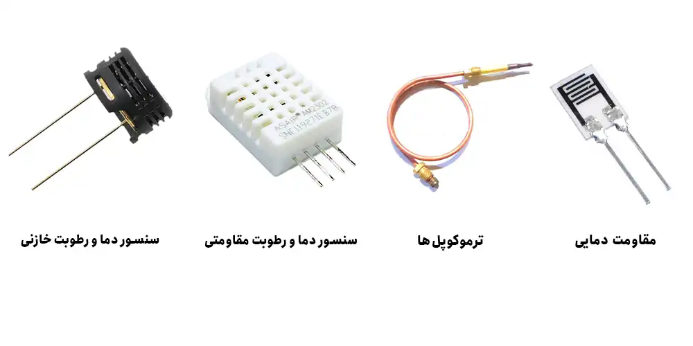 انواع سنسور دما و رطوبت