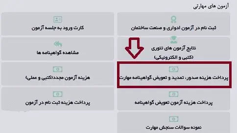 کارت مهارت فنی حرفه ای