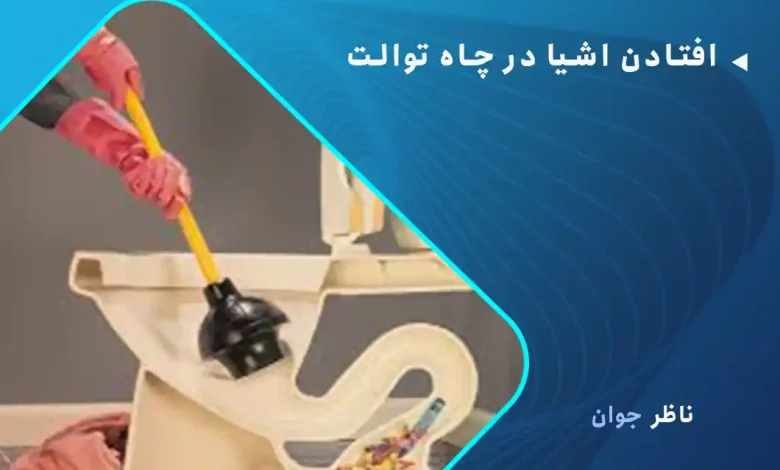 افتادن اشیا در چاه توالت