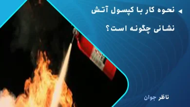 نحوه کار با کپسول آتش نشانی چگونه است؟