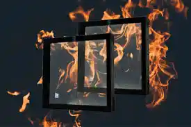 شیشه ضد حریق