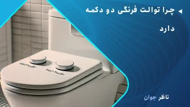چرا توالت فرنگی دو دکمه دارد