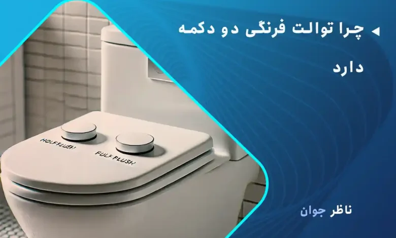 چرا توالت فرنگی دو دکمه دارد